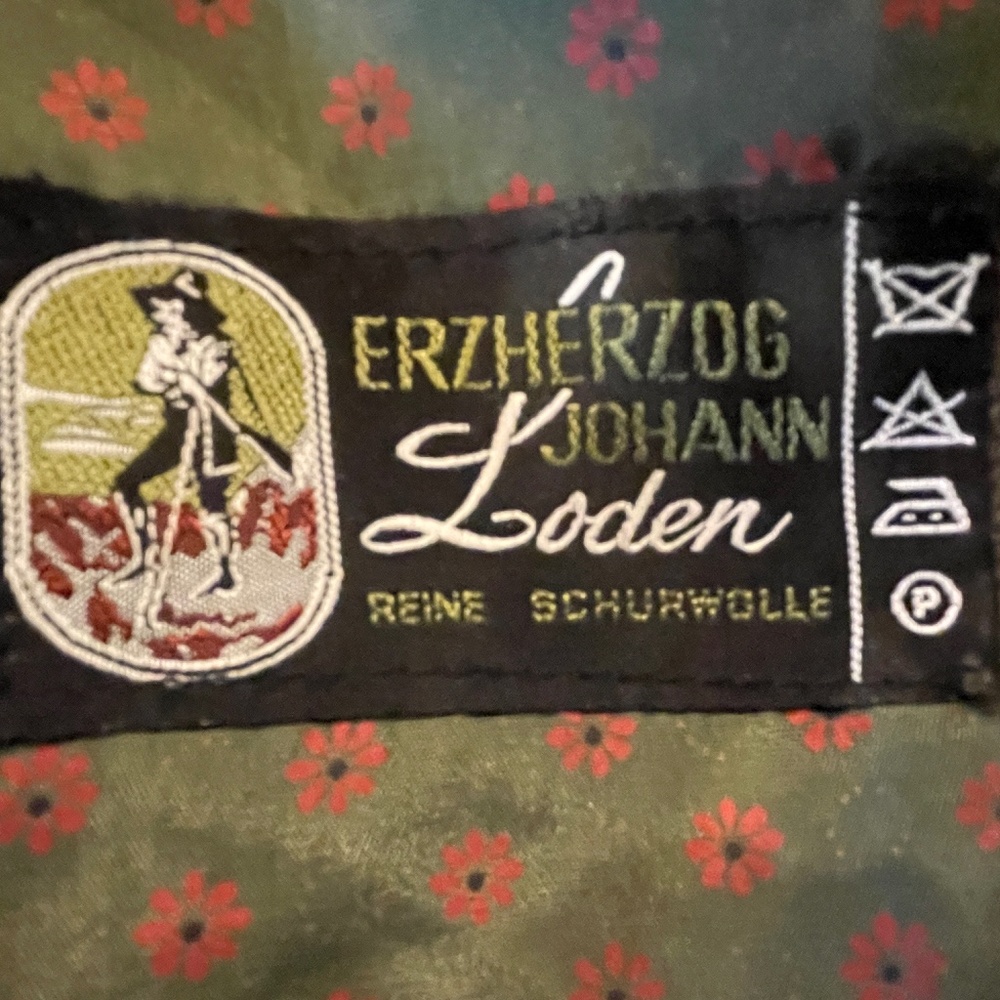Vintage Erzherzog Johann Loden Green Wool Embroidered Blazer Size 38 (Small) - Picture 2 of 16